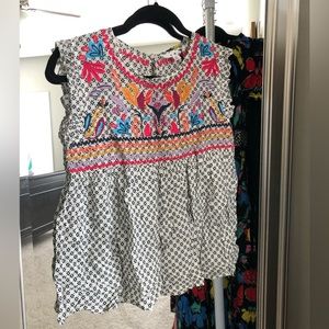 THML Embroidered Top NWT